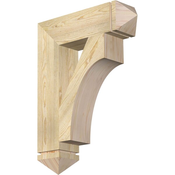 Ekena Millwork Westlake Arts & Crafts Rough Sawn Bracket, Douglas Fir, 6"W x 24"D x 32"H BKT06X24X32WTL03RDF - main